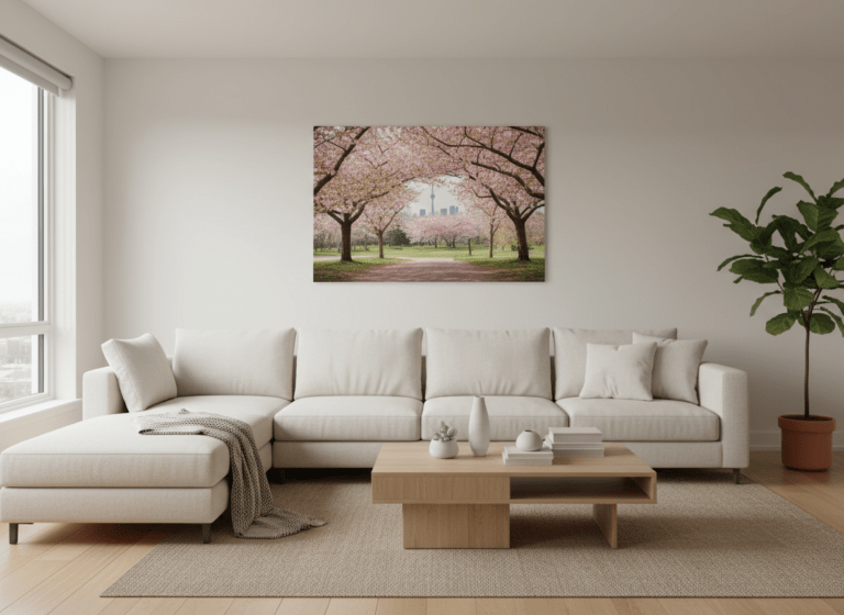 Toronto Canvas Prints: Spring City Bloom (Bring More Light Into Your Space Fast)
