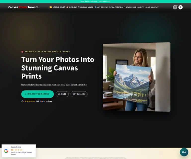 AI Image Generation and Canvas Printing for Toronto Homes, Condos, and Offices