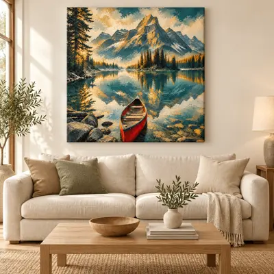 Example artwork displayed on a wall for Match an example style
